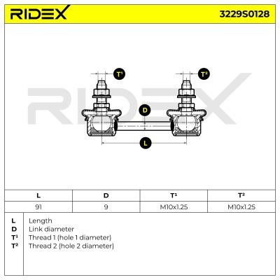 Łącznik Stabilizatora RIDEX 3229S0128 3229S0128 - foto 7