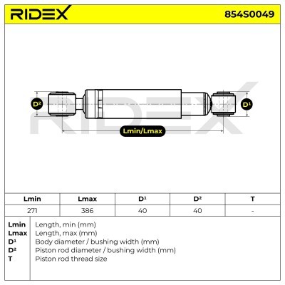 Amortyzator RIDEX 854S0049 854S0049 - foto 8