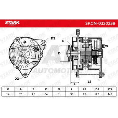 Alternator Stark SKGN-0320258 SKGN-0320258 - foto 6