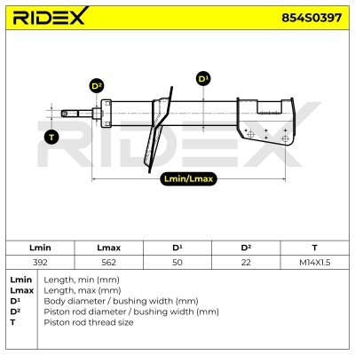 Amortyzator RIDEX 854S0397 854S0397 - foto 9