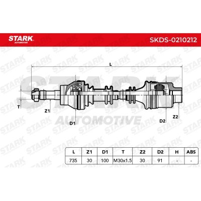 Półoś Napędowa Stark SKDS-0210212 SKDS-0210212 - foto 6