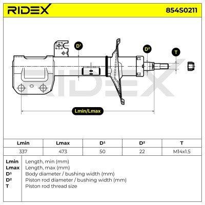 Amortyzator RIDEX 854S0211 854S0211 - foto 6