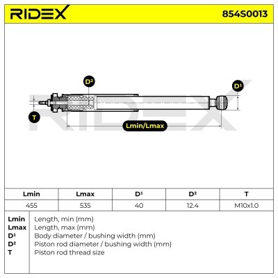 Amortyzator RIDEX 854S0013 854S0013 - foto 8