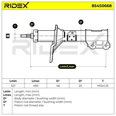 Amortyzator RIDEX 854S0668 854S0668 - foto 6
