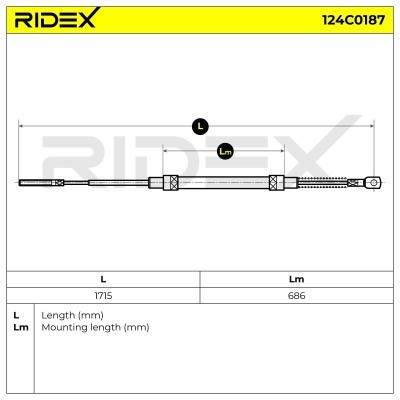 Linka Hamulca Ręcznego RIDEX 124C0187 124C0187 - foto 5
