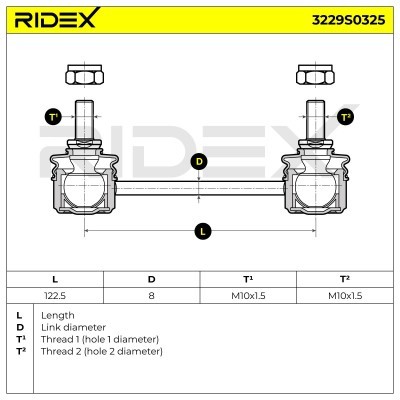 Łącznik Stabilizatora RIDEX 3229S0325 3229S0325 - foto 6