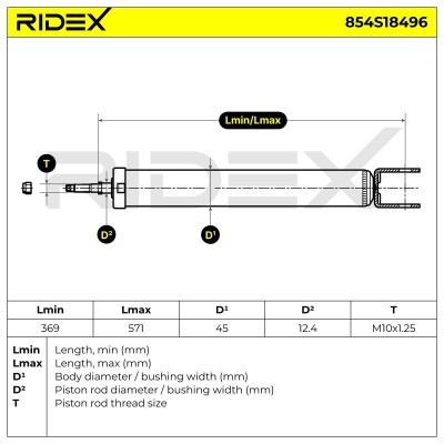 Amortyzator RIDEX 854S18496 854S18496 - foto 8