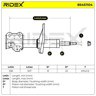 Amortyzator RIDEX 854S1104 854S1104 - foto 8