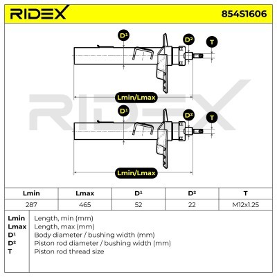 Amortyzator RIDEX 854S1606 854S1606 - foto 4