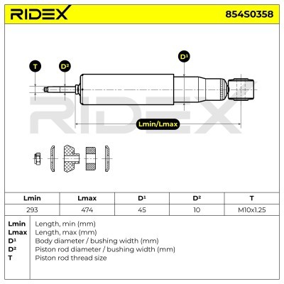 Amortyzator RIDEX 854S0358 854S0358 - foto 8