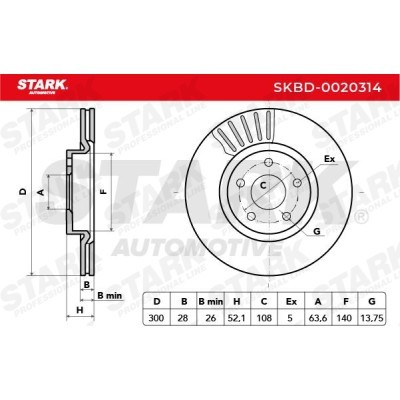 Tarcza hamulcowa Stark SKBD-0020314 SKBD-0020314 - foto 3