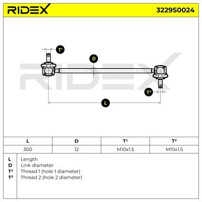Łącznik Stabilizatora RIDEX 3229S0024 3229S0024 - foto 4