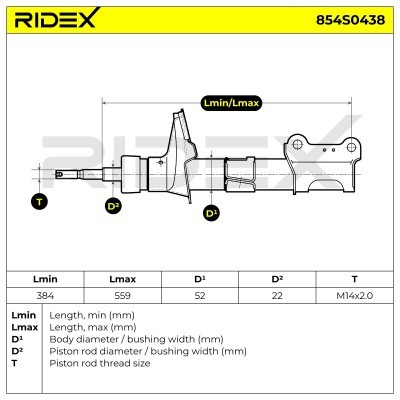 Amortyzator RIDEX 854S0438 854S0438 - foto 9