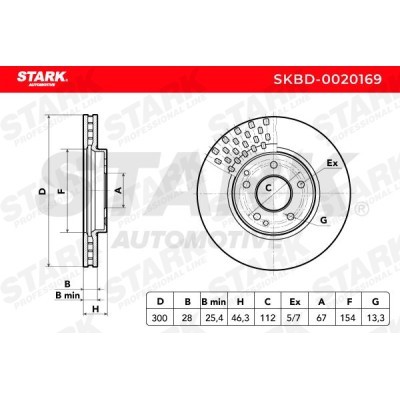 Tarcza hamulcowa Stark SKBD-0020169 SKBD-0020169 - foto 5