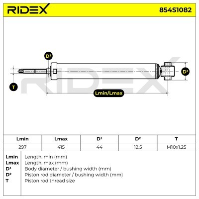 Amortyzator RIDEX 854S1082 854S1082 - foto 7