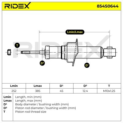 Amortyzator RIDEX 854S0644 854S0644 - foto 8