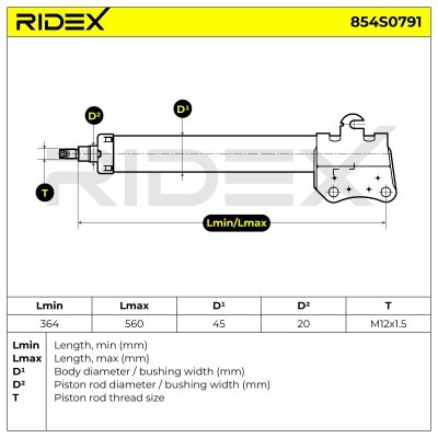 Amortyzator RIDEX 854S0791 854S0791 - foto 6