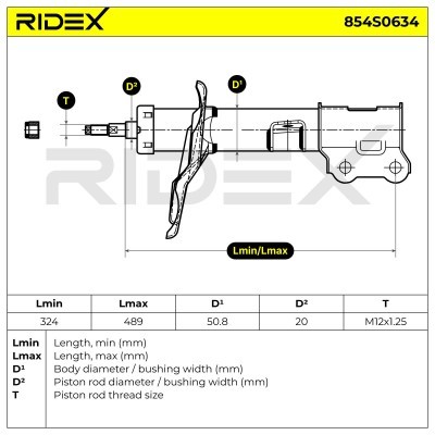 Amortyzator RIDEX 854S0634 854S0634 - foto 6