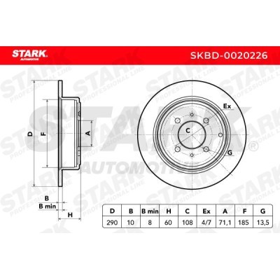 Tarcza hamulcowa Stark SKBD-0020226 SKBD-0020226 - foto 5