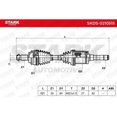 Półoś Napędowa Stark SKDS-0210515 SKDS-0210515 - foto 12