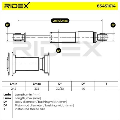 Amortyzator RIDEX 854S1614 854S1614 - foto 7