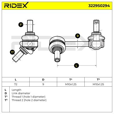Łącznik Stabilizatora RIDEX 3229S0294 3229S0294 - foto 5