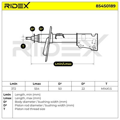 Amortyzator RIDEX 854S0189 854S0189 - foto 5