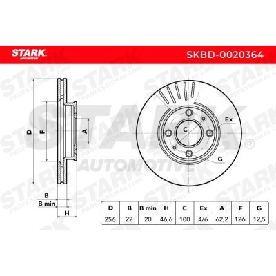 Tarcza hamulcowa Stark SKBD-0020364 SKBD-0020364 - foto 7