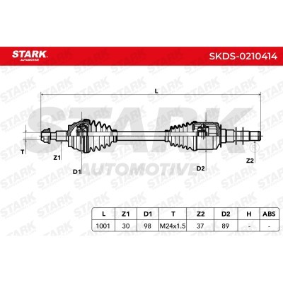 Półoś Napędowa Stark SKDS-0210414 SKDS-0210414 - foto 6
