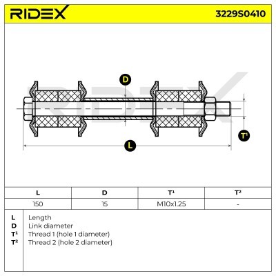 Łącznik Stabilizatora RIDEX 3229S0410 3229S0410 - foto 6