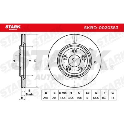 Tarcza hamulcowa Stark SKBD-0020383 SKBD-0020383 - foto 5