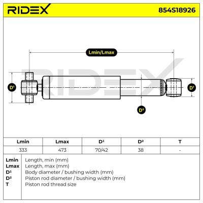 Amortyzator RIDEX 854S18926 854S18926 - foto 8