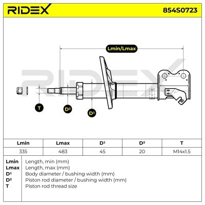 Amortyzator RIDEX 854S0723 854S0723 - foto 8
