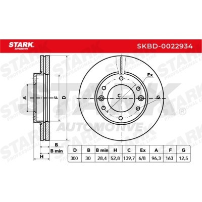 Tarcza hamulcowa Stark SKBD-0022934 SKBD-0022934 - foto 3