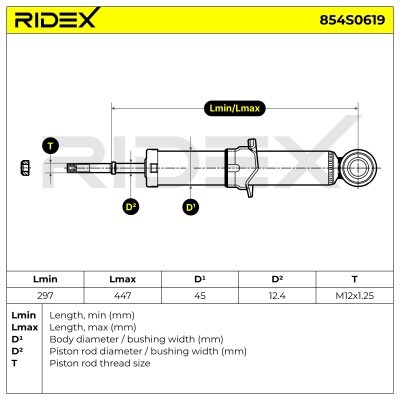 Amortyzator RIDEX 854S0619 854S0619 - foto 8