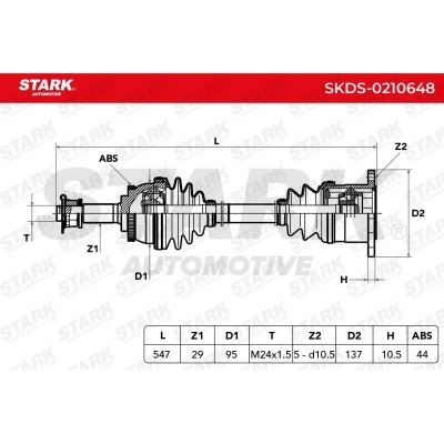 Półoś Napędowa Stark SKDS-0210648 SKDS-0210648 - foto 6