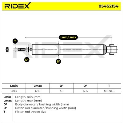 Amortyzator RIDEX 854S2154 854S2154 - foto 7