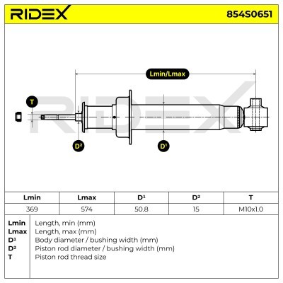 Amortyzator RIDEX 854S0651 854S0651 - foto 5