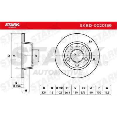 Tarcza hamulcowa Stark SKBD-0020189 SKBD-0020189 - foto 9