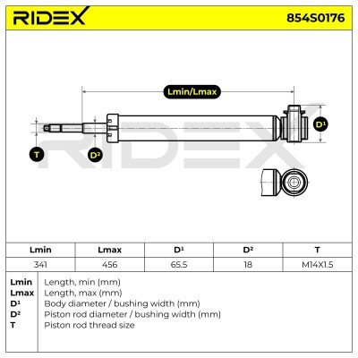 Amortyzator RIDEX 854S0176 854S0176 - foto 8