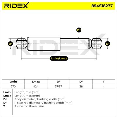 Amortyzator RIDEX 854S18277 854S18277 - foto 8