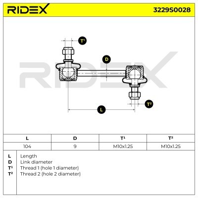 Łącznik Stabilizatora RIDEX 3229S0028 3229S0028 - foto 4