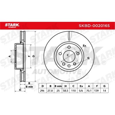 Tarcza hamulcowa Stark SKBD-0020165 SKBD-0020165 - foto 7