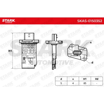 Przepływomierz Masowy Powietrza Stark SKAS-0150352 SKAS-0150352 - foto 6