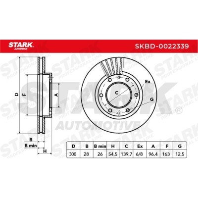 Tarcza hamulcowa Stark SKBD-0022339 SKBD-0022339 - foto 3