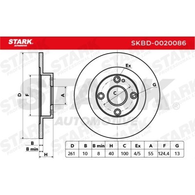Tarcza hamulcowa Stark SKBD-0020086 SKBD-0020086 - foto 8