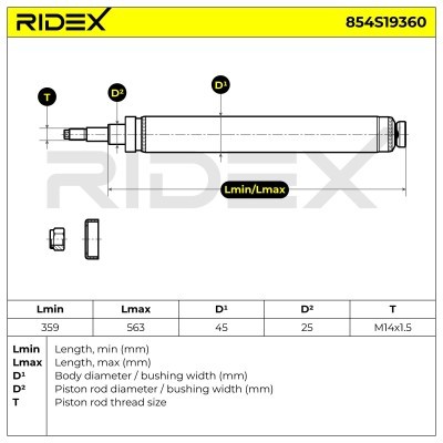 Amortyzator RIDEX 854S19360 854S19360 - foto 8