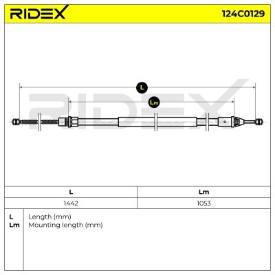 Linka Hamulca Ręcznego RIDEX 124C0129 124C0129 - foto 6