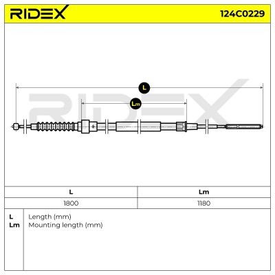 Linka Hamulca Ręcznego RIDEX 124C0229 124C0229 - foto 6
