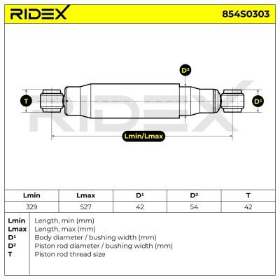 Amortyzator RIDEX 854S0303 854S0303 - foto 6